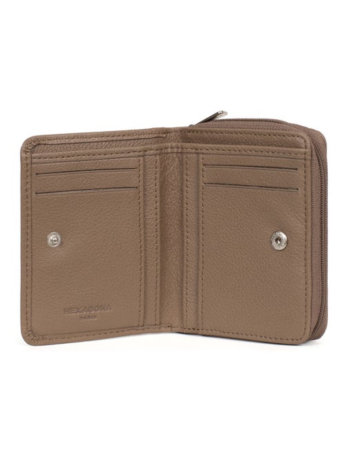 Portefeuille  1 volet  Cuir CONFORT - Kiabi