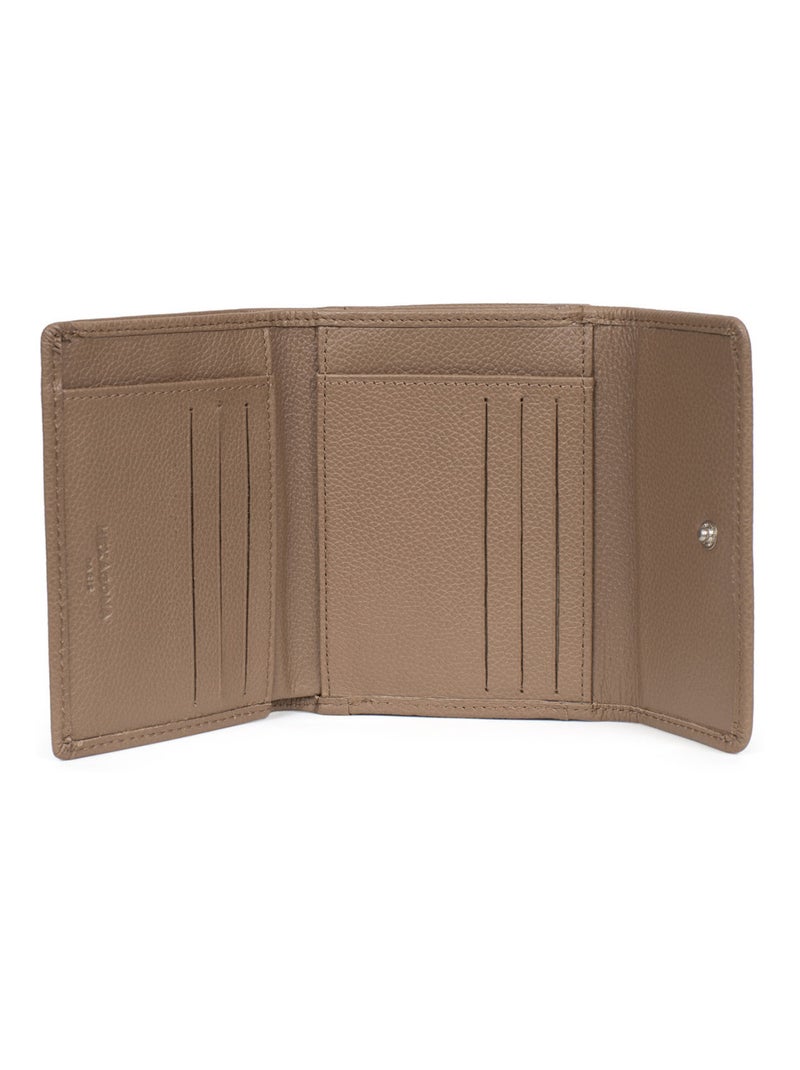 Portefeuille  1 volet  Cuir CONFORT Marron glacé - Kiabi