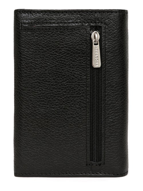 Portefeuille  1 volet  Cuir CONFORT - Kiabi