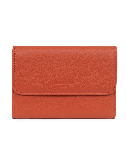 Portefeuille  1 volet  Cuir CONFORT - Kiabi