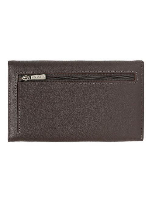 Portefeuille  1 volet  Cuir CONFORT - Kiabi