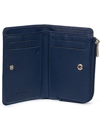 Portefeuille 1 volet stop rfid cuir confort hexagona