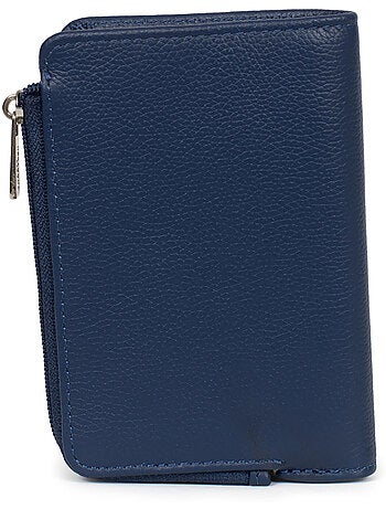 Portefeuille 1 volet stop rfid cuir confort hexagona