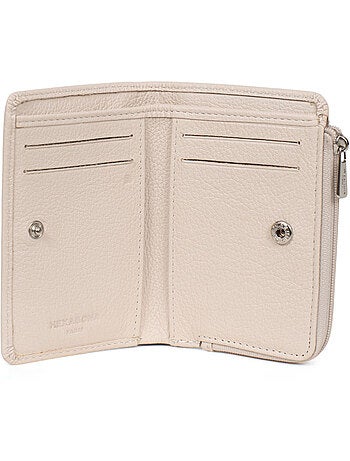 Portefeuille 1 volet stop rfid cuir confort hexagona