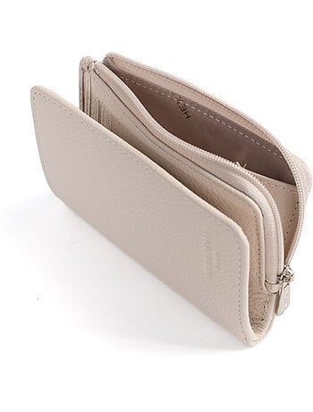 Portefeuille 1 volet stop rfid cuir confort hexagona