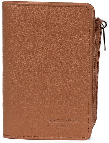 Portefeuille 1 volet stop rfid cuir confort hexagona