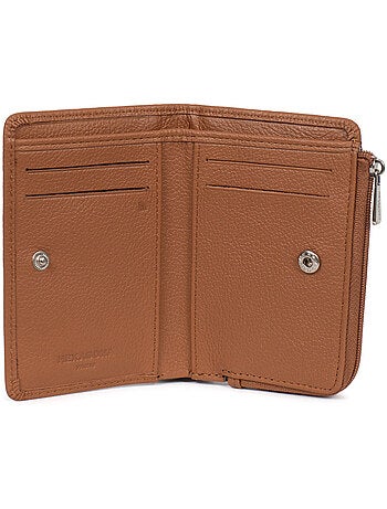 Portefeuille 1 volet stop rfid cuir confort hexagona