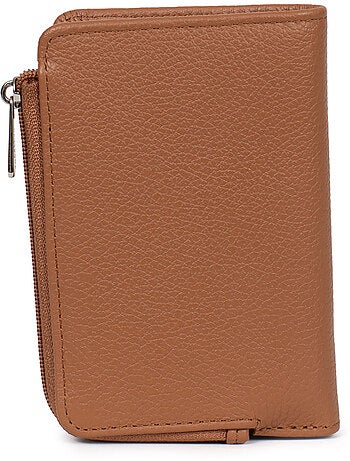 Portefeuille 1 volet stop rfid cuir confort hexagona