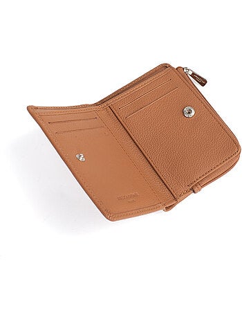 Portefeuille 1 volet stop rfid cuir confort hexagona