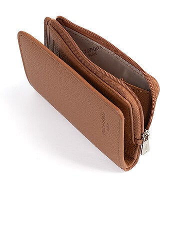 Portefeuille 1 volet stop rfid cuir confort hexagona