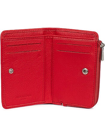 Portefeuille 1 volet stop rfid cuir confort hexagona