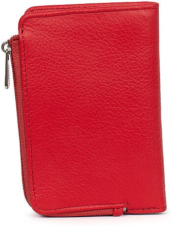 Portefeuille 1 volet stop rfid cuir confort hexagona