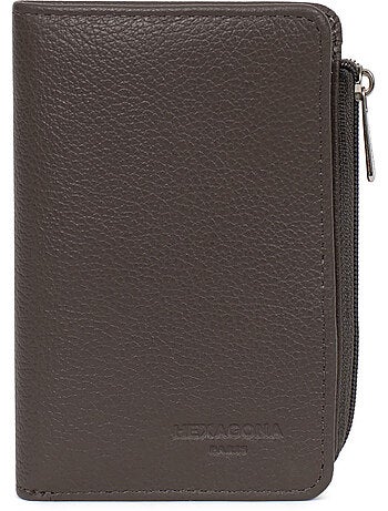 Portefeuille 1 volet stop rfid cuir confort hexagona