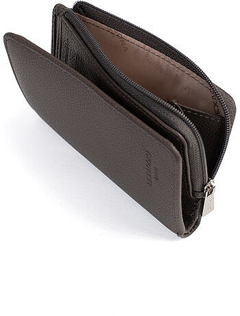 Portefeuille 1 volet stop rfid cuir confort hexagona