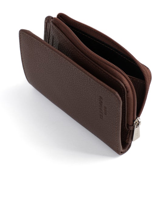 Portefeuille 1 volet Stop RFID Cuir CONFORT - Kiabi Portefeuille 1 volet Stop RFID Cuir CONFORT - Kiabi