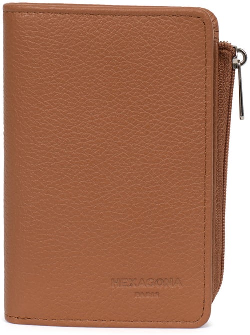 Portefeuille 1 volet Stop RFID Cuir CONFORT - Kiabi Portefeuille 1 volet Stop RFID Cuir CONFORT - Kiabi