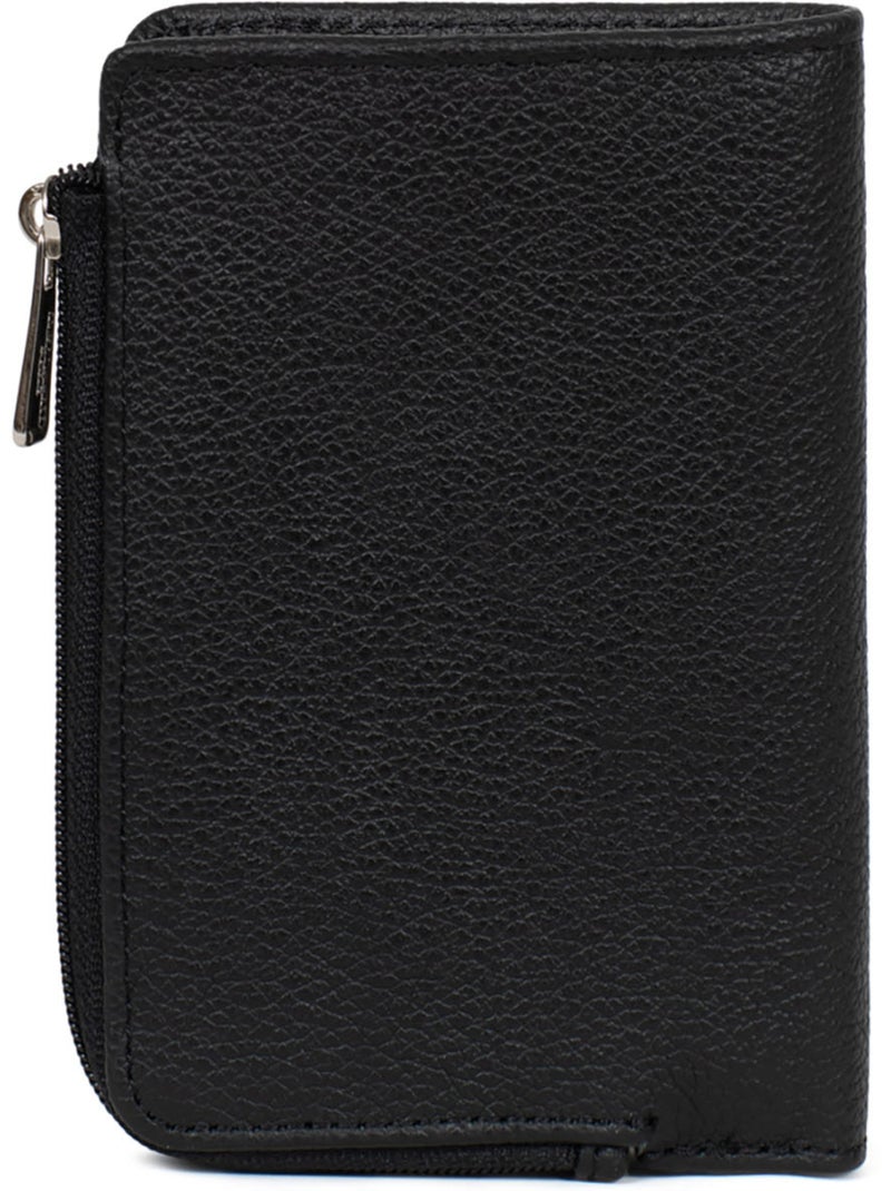 Portefeuille  1 volet  Stop RFID  Cuir CONFORT Noir - Kiabi