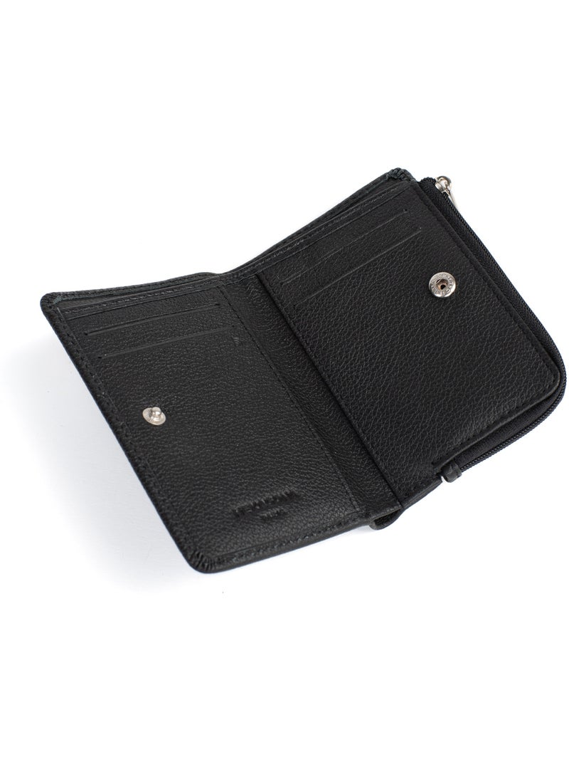 Portefeuille  1 volet  Stop RFID  Cuir CONFORT Noir - Kiabi