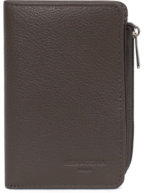 Portefeuille 1 volet Stop RFID Cuir CONFORT - Kiabi Portefeuille 1 volet Stop RFID Cuir CONFORT - Kiabi
