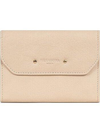 Portefeuille 1 volet Stop RFID Cuir de vachette TAIMA