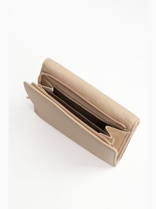 Portefeuille 1 volet Stop RFID Cuir de vachette TAIMA - Kiabi Portefeuille 1 volet Stop RFID Cuir de vachette TAIMA - Kiabi