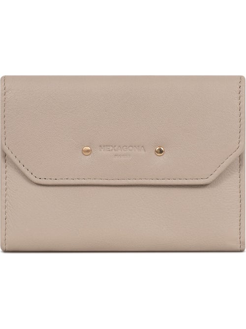 Portefeuille 1 volet Stop RFID Cuir de vachette TAIMA - Kiabi Portefeuille 1 volet Stop RFID Cuir de vachette TAIMA - Kiabi