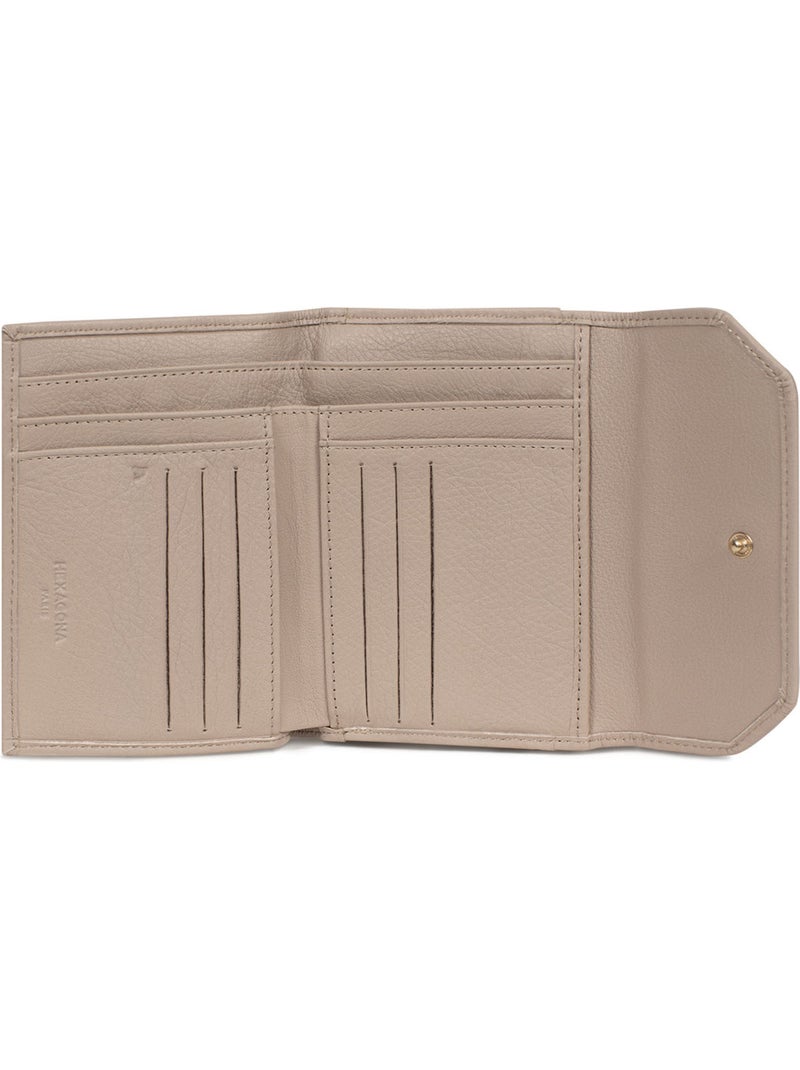 Portefeuille  1 volet  Stop RFID  Cuir de vachette TAIMA Gris - Kiabi