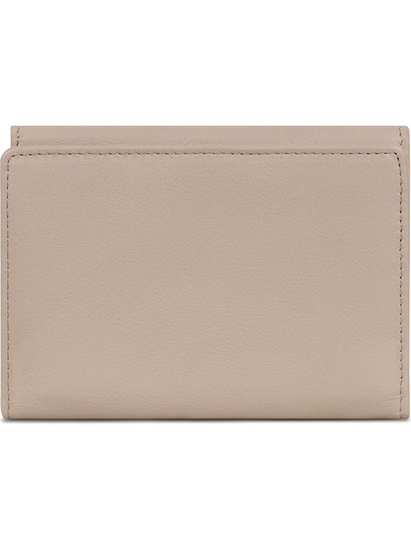 Portefeuille  1 volet  Stop RFID  Cuir de vachette TAIMA Gris - Kiabi