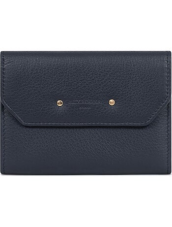 Portefeuille 1 volet stop rfid cuir de vachette taima hexagona