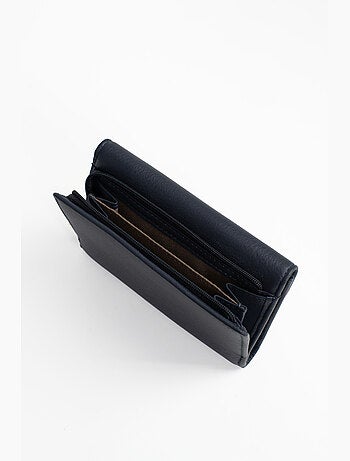 Portefeuille 1 volet stop rfid cuir de vachette taima hexagona