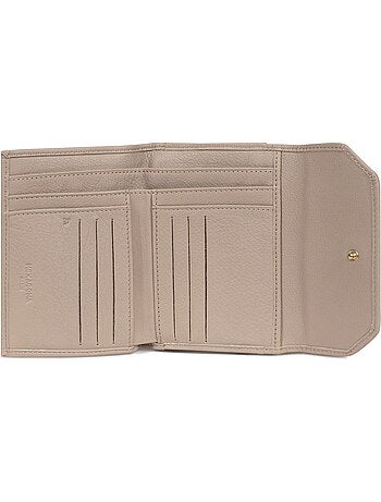 Portefeuille 1 volet stop rfid cuir de vachette taima hexagona