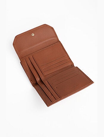 Portefeuille 1 volet stop rfid cuir de vachette taima hexagona