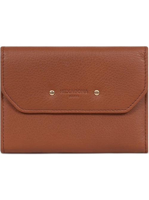 Portefeuille 1 volet Stop RFID Cuir de vachette TAIMA - Kiabi Portefeuille 1 volet Stop RFID Cuir de vachette TAIMA - Kiabi