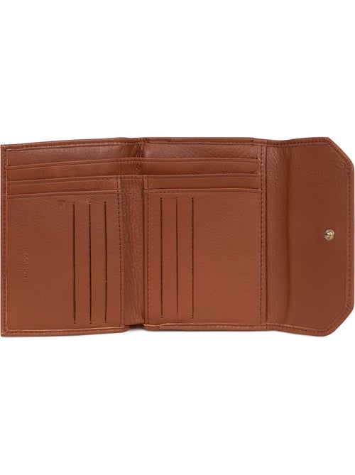 Portefeuille 1 volet Stop RFID Cuir de vachette TAIMA - Kiabi Portefeuille 1 volet Stop RFID Cuir de vachette TAIMA - Kiabi