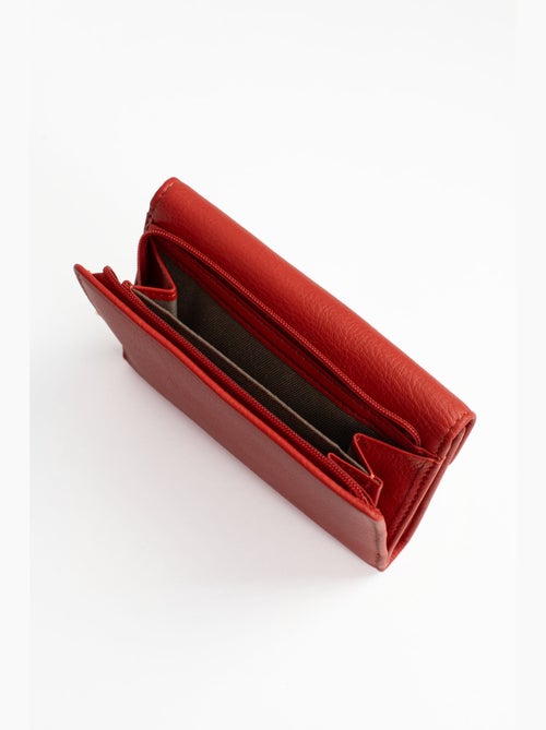 Portefeuille 1 volet Stop RFID Cuir de vachette TAIMA - Kiabi Portefeuille 1 volet Stop RFID Cuir de vachette TAIMA - Kiabi