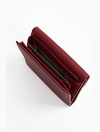 Portefeuille 1 volet Stop RFID Cuir de vachette TAIMA