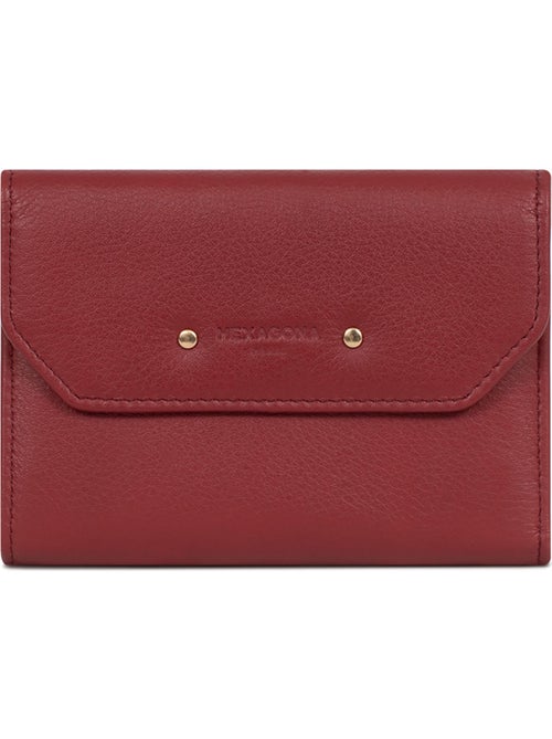 Portefeuille 1 volet Stop RFID Cuir de vachette TAIMA - Kiabi Portefeuille 1 volet Stop RFID Cuir de vachette TAIMA - Kiabi