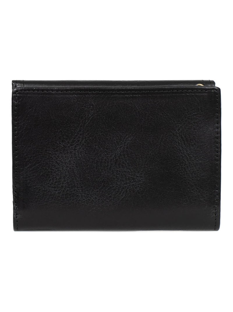 Portefeuille  1 volet  Stop RFID  Cuir JEANNE Noir - Kiabi