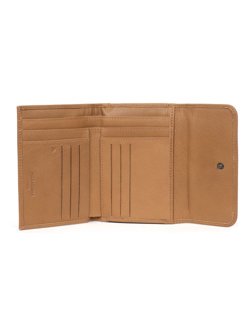 Portefeuille  1 volet  Stop RFID  Cuir SAUVAGE - Kiabi