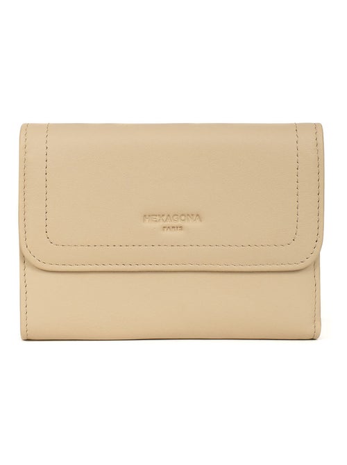 Portefeuille  1 volet  Stop RFID  Cuir SAUVAGE - Kiabi