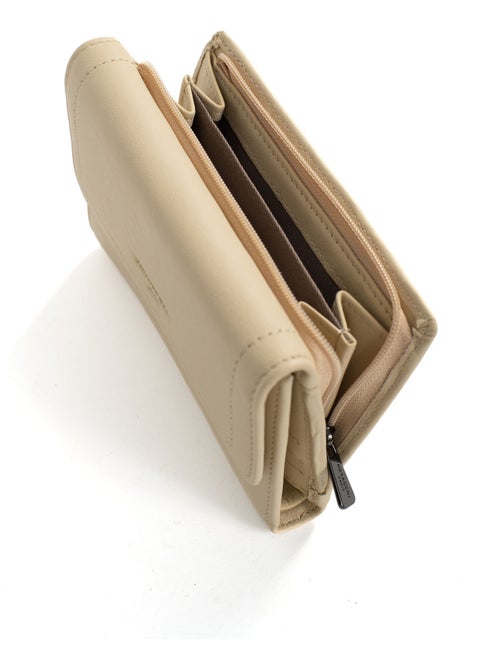 Portefeuille  1 volet  Stop RFID  Cuir SAUVAGE - Kiabi