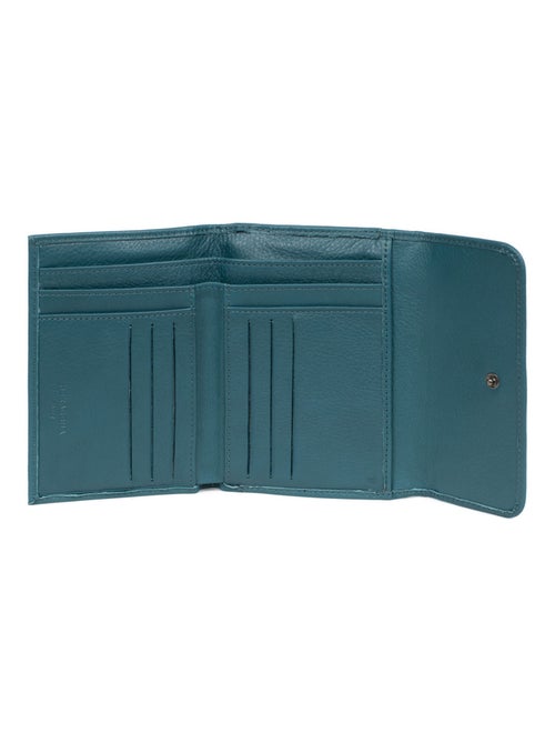 Portefeuille  1 volet  Stop RFID  Cuir SAUVAGE - Kiabi