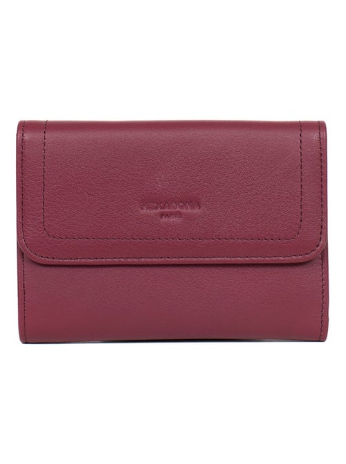 Portefeuille  1 volet  Stop RFID  Cuir SAUVAGE - Kiabi