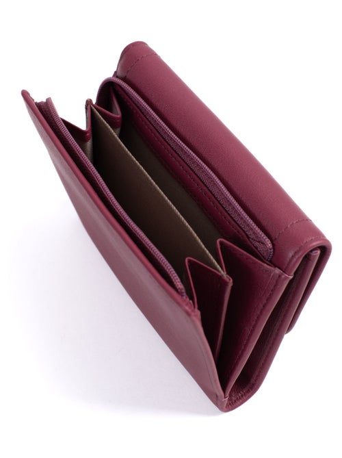 Portefeuille  1 volet  Stop RFID  Cuir SAUVAGE - Kiabi