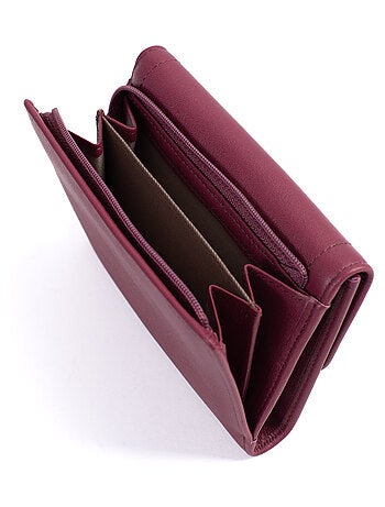 Portefeuille 1 volet stop rfid cuir sauvage hexagona