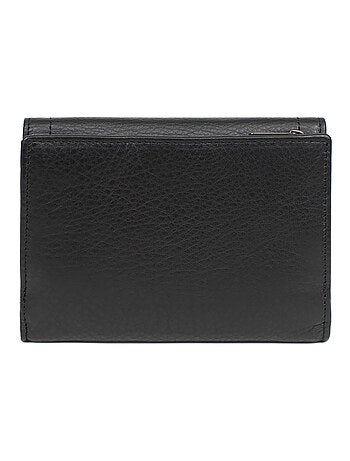 Portefeuille 1 volet stop rfid cuir sauvage hexagona
