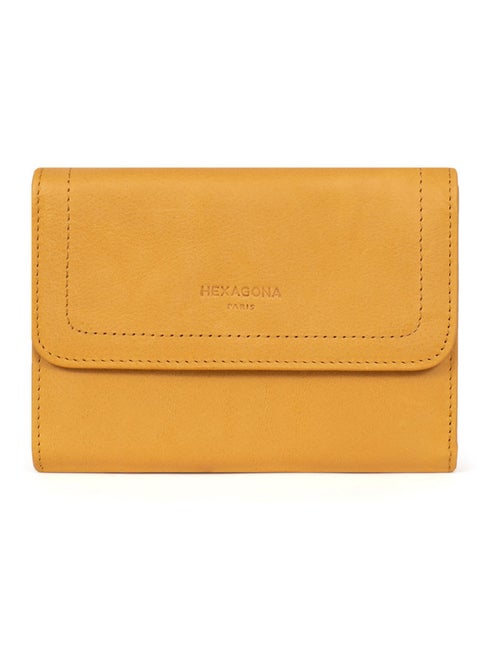 Portefeuille  1 volet  Stop RFID  Cuir SAUVAGE - Kiabi