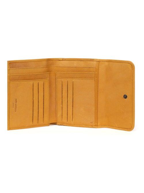 Portefeuille  1 volet  Stop RFID  Cuir SAUVAGE - Kiabi