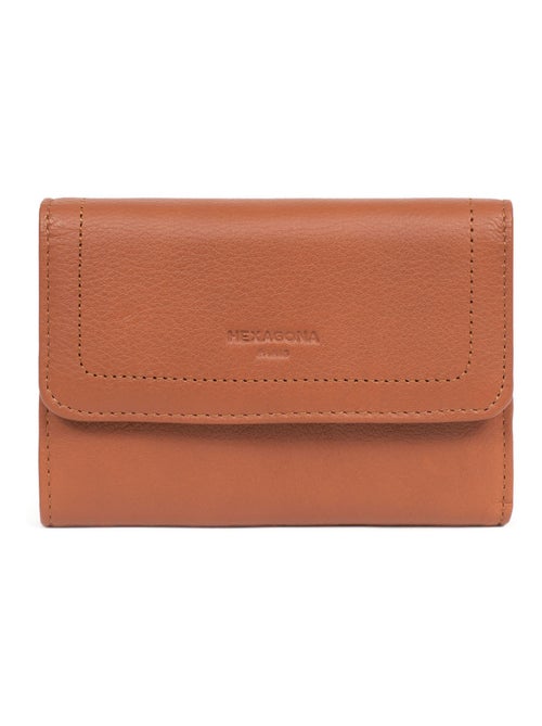 Portefeuille  1 volet  Stop RFID  Cuir SAUVAGE - Kiabi