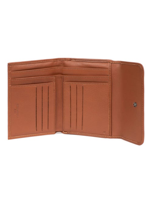 Portefeuille  1 volet  Stop RFID  Cuir SAUVAGE - Kiabi